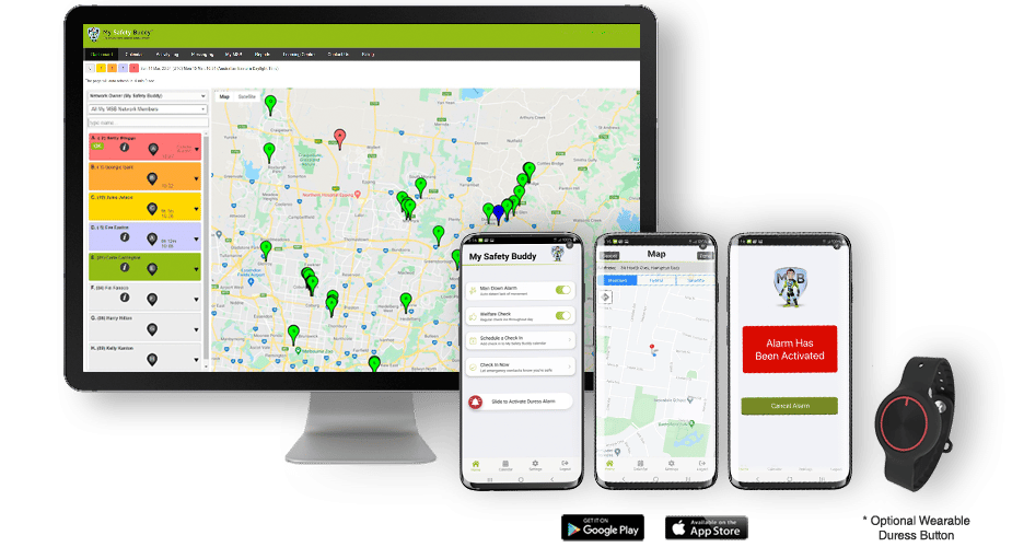 My Safety Buddy Smartphone App, Web Portal, and Wearable Duress Button My Safety Buddy Smartphone App, Web Portal, and Wearable Duress Button