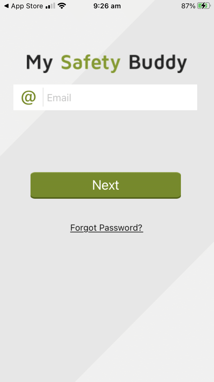 My Safety Buddy Permissions - Enter Email